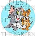 Tom and Jerry Edible Wafer Paper Pre-Printed Cake Topper (6/7/8 Inches) (8 Inch) BUY 1 SHEET GET 1 PACK OF CUTOUTS/UNCUT TOPPER FREE