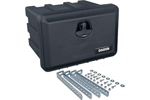 Daken J041+VH401 - Caja de almacenaje para camiones (500 x 350 x 400 mm, incluye soporte vertical)