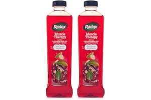 2X Radox Muscle Therapy Bath Soak 500ml Black Pepper & Ginseng Blend