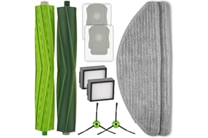 CHAIN PEAK (10 piezas) Viene con iRobot Combo i5 i5+, robot aspirador j5 j5+, kit de accesorios, 2 cepillos laterales, 2 filtros HEPA, 2 bolsas para el polvo, 2 paños de escoba.