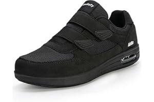 KWUKOTY Women's Adjustable Fit Diabetic Shoes Orthopedic Walking Sneakers | Plantar Fasciitis/Swollen Feet/Bunions | Wide Size 3.5-8.5