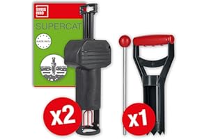 SWISSINNO Trappola per Arvicole PRO SuperCat. Controlla arvicole e topi di campagna - Molto efficace, Facile da configurare, Sicura e Riutilizzabile. Prodotta in UE: 2x Trappole + 1x Set di Accessori