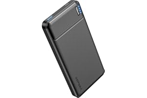 AsperX Portable Charger, PD 22.5W 10000mAh Power Bank Fast Charging, Slimmest USB C Input & Output Battery Pack, Daul-Output Phone Charger Powerbank for iPhone, Samsung, iPad, Nokia, All USB Devices