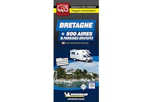 CARTE ROUTIERE BRETAGNE - 500 Aires et Parkings GRATUITS