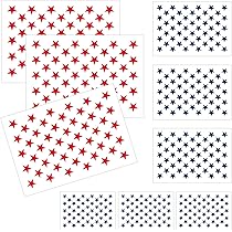 4 Pezzi Di Adesivi Modificati Con Stella A Cinque Punte, Punisher