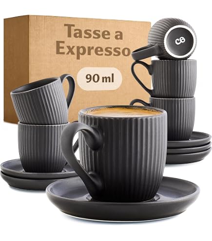 Alessi Mgdt Set Set de deux Tasses à Moka avec Soucoupes en Acier Inoxydable 18/10 Brillant et Verre Résistant Au Feu, Poignée en Pa, Bleu Clair