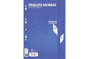 Calligraphe 2676AMZC Zestaw 2 opakowań kartek perforowanych: 200 stron LUŹNYCH KARTEK 80 g + 200 stron KOPII PODWÓJNYCH 70 g - A4 21x29,7 cm - duża kratka