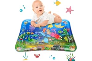 Tappetino Gonfiabile per Neonati, GUBOOM Tappeto Acqua per Bambini, Tappetini per Neonati Tappetino per Giochi, Tappetino Tummy Time Gonfiabile in PVC a Prova d'acqua per Bambini e Neonati (Sirena)