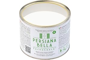 TecnoChalk® Persiana Bella Nuova Chalk Paint Extra Forte - Non Richiede Finitura – Ricolora Senza Carteggiare Persiane, Finestre, Porte e Infissi - Interno/Esterno - Colore Bianco Gesso (500 ml)