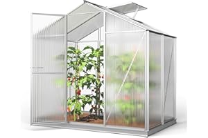 Serra GFP ECO 2 telaio in alluminio 192 x 131 cm, lastre a doppia parete di 8 mm, con apri-finestra automatico e telaio di fondazione - Made in Austria