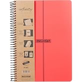 Meteksan Infinity Primary Serisi, A4, 7 Konulu (5 Kareli, 2 &Ccedil;izgili) 210 Yaprak PP Kapaklı Spiralli Defter, Kırmızı