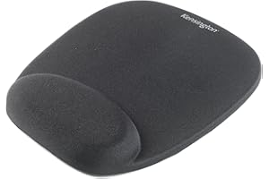 Kensington ergonomiczna wygodna pianka podkładka pod mysz z podpórką nadgarstka - kompatybilna z myszami laserowymi i optycznymi - 32 x 252 x 210 mm - czarna (62384)