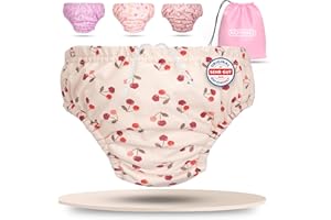 ‎KIDVERSE KIDVERSE Schwimmwindel Baby Badehose ab 6 bis 12 Monate - Hautfreundliche Schwimmwindeln wiederverwendbar & saugstark - Badewindel Baby Schwimmhose inklusive Tragetasche