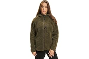Brandit Ladies Teddy Fleece Jacket Donna Giacca In Pile mimetico bosco