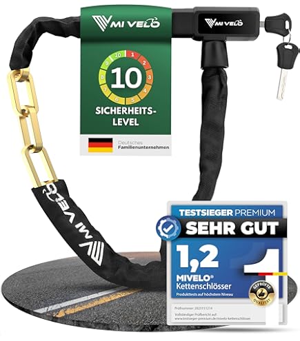 AARON Spin Lucchetto Bicicletta 180cm - Cavo Acciaio 12mm Con Chiave E Supporto Per E-Bike E Mountain Bike - Foto 4