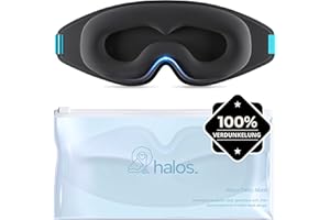 Halo Schlafmaske – Verdunkelnde Schlafmaske Frauen – 3D Schlafmaske Herren für Komfort ohne Druck – Vorgeformte Schlafbrille 