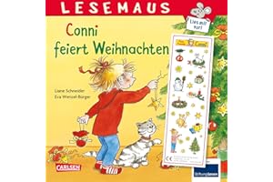LESEMAUS 58: Conni feiert Weihnachten: Bilderbuchgeschichte für Kinder ab 3 | mit tollen Weihnachtsstickern (58)