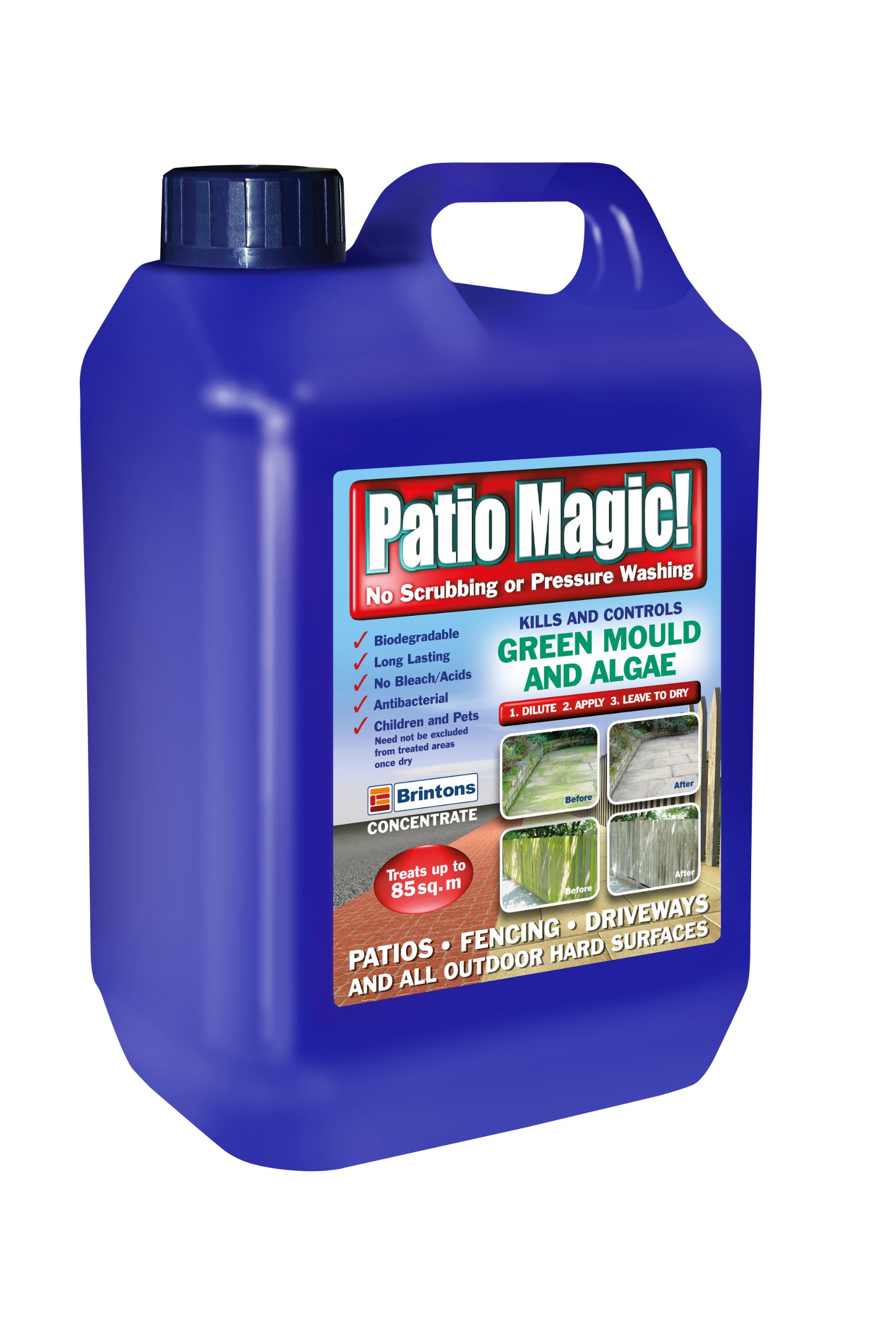 Patio Magic Green Mould And Algae Killer Liquid Concentrate Bottle 2.5
