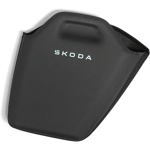 Skoda Originale Borsa Per Cavo Di Ricarica IV (00087317BQ) - Tessuto 454x440x104 Mm, Logo IV, Colore Nero