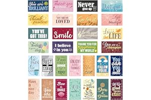 JSRQT 90 Pezzi Carta Motivazionale Motivazionali Cartoline Premium Cartes Kartenset Mini Biglietti di Ringraziamento Postcards Lettere Postkarten Studenti Amici Quaderno Appunti Regalo