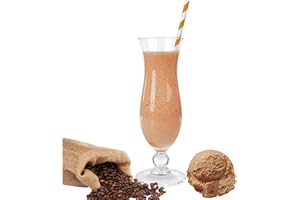 LUXOFIT DEUTSCHLAND Eiskaffee Molkepulver Luxofit mit L-Carnitin Protein angereichert Wellnessdrink Aspartamfrei Molke (Eiskaffee, 1 kg)