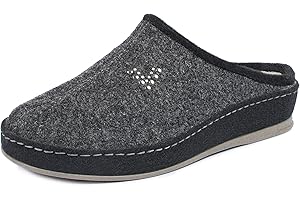 Schawos Pantofle domowe dla kobiet, wysokiej jakości pantofle, Made in Germany, z anatomicznie ukształtowaną wkładką i aktywną amortyzacją pięty