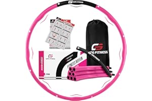 ‎GATE FITNESS GATE FITNESS Hula Hoop Reifen Erwachsene und Kinder zum Abnehmen [1,2kg / 1,5kg / 2kg] | 6 bis 8 Segmente Hoola Reifen mit Wellendesign | Anfänger & Fortgeschrittene | Fitnessreifen mit Schaumstoff