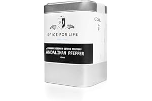 SPICE FOR LIFE SINCE 2008 DIE GEWÜRZJÄGER - FÜR DICH UNTERWEGS Spice for Life Andaliman Pfeffer - seltener Edel Gourmet Pfefferkörner aus Sumatra Indonesien - Deluxe Ganz Grob - Zitronig Frisch prickelnd leicht Scharf - Verleiht Speisen intensiven Geschmack Gewürz Rarität für das Besondere Gericht