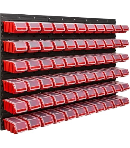 Tool Wall Set Of 58 Tool Holders In Panels - 115 X 78 Cm Plastic Wall Shelf For Garage - View #8