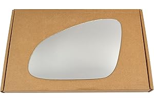 Less4spares Wing Mirror Glass Left Compatible with Vauxhall Astra J 2009-2015 STICK-ON Passenger Near Side Convex