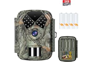 Coollia Wildkamera 20MP 1080P HD, Wildtierkamera mit Bewegungsmelder Nachtsicht bis 20m, No-Glow 940nm IR LEDs, 0.2s Schnelle Trigger IP66 Wasserdicht Nachtsicht Wildkamera mit 32G Speicherkarte