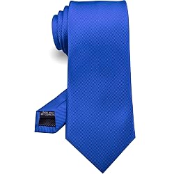 Cravate Pour Homme JEMYGINS - Motif Carreaux Ou Uni - 100% Polyester - Longueur 147 Cm, Largeur 8 Cm - Coffret Cadeau Inclus