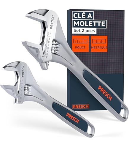 Clé à Molette Bahco 8072 - 255 Mm (10") - Capacité 30 Mm - Acier Allié Haute Performance