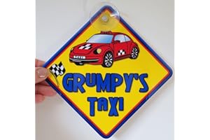 JUST THE OCCASION Impact GRUMPY'S Taxi Non Personalised Novelty Baby on Board car Window Sign