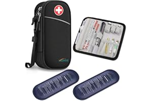 ‎MEDMAX MEDMAX Insulin Kühltasche mit 2 Kühlakkus - Tragbare Diabetikertasche Wasserabweisend Isolierte Medikament Tasche Organizer Kühler Tasche für Insulin Pen und andere Diabetiker Zubehör (Schwarz)