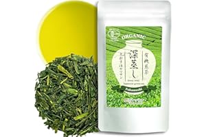 ‎YAMASAN KYOTO UJI YAMASAN KYOTO UJI Japanischer Fukamushi-Grüntee, tief gedämpft, Organic loser Tee, mild, süß und vollmundig im Geschmack, heiß und kalt aufbrühen, hergestellt in Japan, 80g