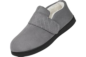 Mishansha Hombre Mujer Zapatillas de casa Invierno Pantuflas Cálidas Antideslizantes Tallas 36-49 EU