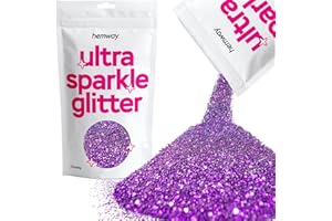 Hemway GROSSE premium Multi Purpose Glitter 1/40 0.025 625 microns 0,6 mm poussière/poudre 100 g / 3,5 oz Couleurs unique pour une utilisation avec de l'artisanat Verre à vin Art