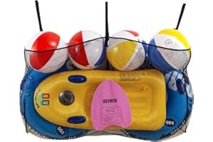 HFCOONY Pool Floats Storage Bag,Foldable Swimming Pool Hanging Mesh Organizer Storage for Balls,Floats,Water Inflatable Toys Backyard Storage and Other Pool Accessories