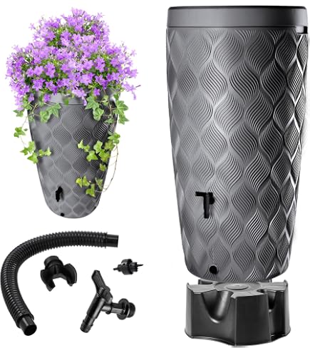 Regentonne Arcado 360 Liter – Natursteinoptik, Kindersicher, Frostfest & UV-beständig