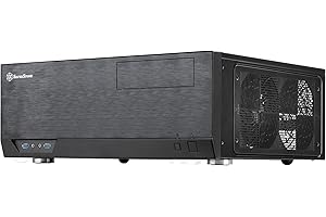 ‎SILVERSTONE TECHNOLOGY SilverStone SST-GD09B - Grandia HTPC ATX Desktop Gehäuse mit hochleistungsfähigem und geräuscharmen Kühlsystem, schwarz