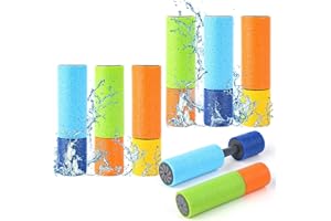 SULOLI Foam Water Pistol,6PCS Super Fun Water Guns for Kids, Water Blaster Summer Swimming Pool Toy, Water Squirter Shooter Water Fighting Toy for Kids Adults