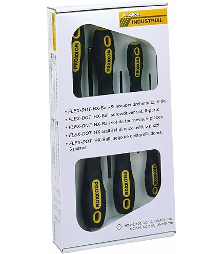 Artikelnummer 22640 Dopsleutelset 1/4 Proxxon FLEX-DOT Schroevendraaierset Werkplaats 6-de PROXXON Torx Schroevendraaierset FLEX-DOT Schroevendraaiers 6-delig