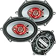 Pair of SoundXtreme 5x7/ 6x8 in 3-Way 350 Watts Coaxial Car Speakers 4-Ohm (2 Speakers)