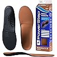 Powerstep Pinnacle Dress Insoles - Neutral Arch Support, Plantar Fasciitis, Low Profile Inserts for Men and Women, Full Length Dress Shoe Insoles, M12-13