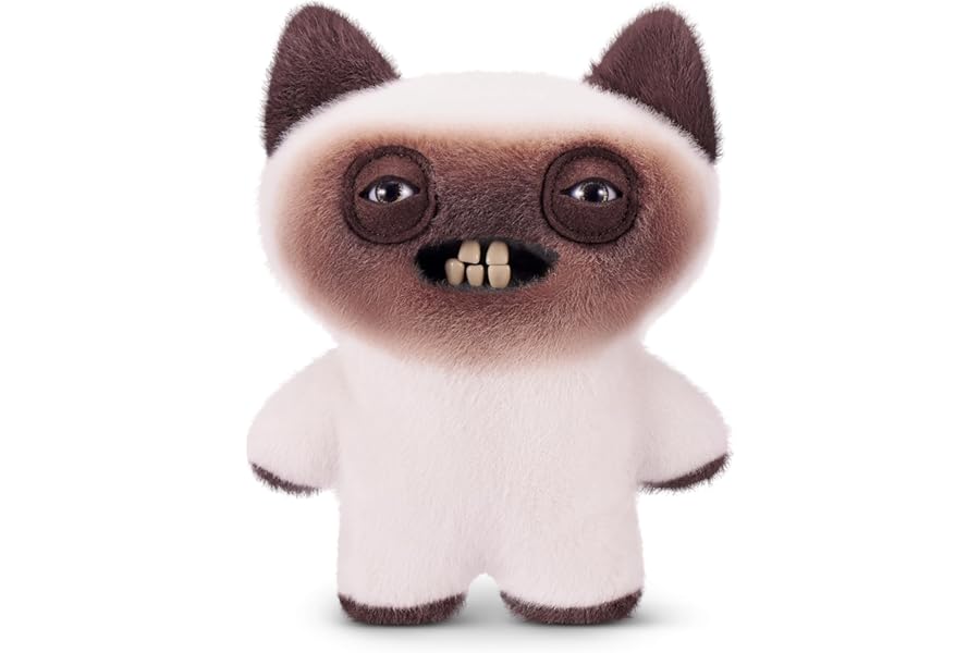 Fuggler Alley Cats 9-Inch Plush Toy (Yawper) by ZURU – Funny Ugly Monster Stuffed Animal with Human-Like Teeth, Collectible Plush for Kids, Tweens, Teens, Adults & Cat-Loving Weirdos