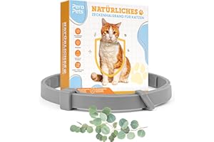 New PERO PETS Zeckenhalsband für Hunde & Katzen - Halsband gegen Zecken Flöhe Mücken Läuse – Zeckenhalsband Flohhalsband – 100% Natürlich & Wasserdicht