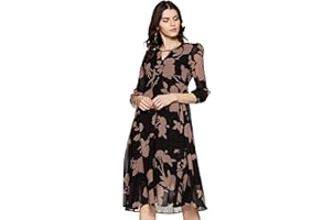 Harpa Women's Synthetic A-Line Midi Dress