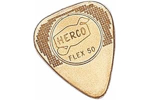 Jim Dunlop Herco Flex Lot de 12 médiators en nylon Taille M 50 Medium doré