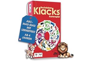 Buchstaben Klacks – Das ABC-Mau-Mau für Kinder | Lernspiel & Geschenk für Junge und Mädchen I Kartenspiel ab 4, 5, 6, 7, 8 Jahre | Einschulung | Geburtstagsgeschenk